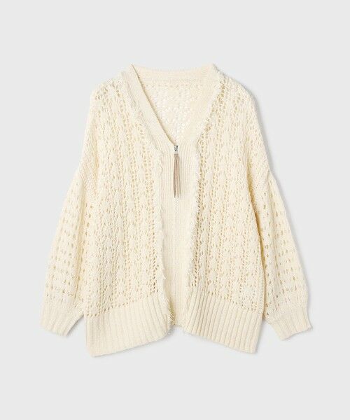 GRACE CONTINENTAL / グレースコンチネンタル カーディガン・ボレロ | zipミドルニットカーディガン | 詳細9