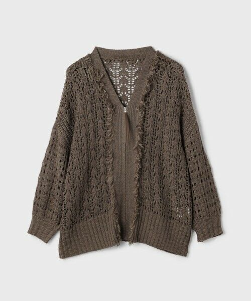 GRACE CONTINENTAL / グレースコンチネンタル カーディガン・ボレロ | zipミドルニットカーディガン | 詳細20