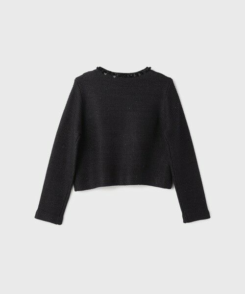 GRACE CONTINENTAL / グレースコンチネンタル ノーカラージャケット | ブレードツイードニットジャケット | 詳細21