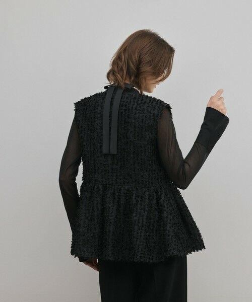 GRACE CONTINENTAL / グレースコンチネンタル ベスト | カットジャガードペプラムジレ | 詳細20
