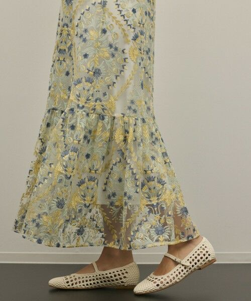 GRACE CONTINENTAL / グレースコンチネンタル ロング・マキシ丈ワンピース | オーナメントembワンピース | 詳細11