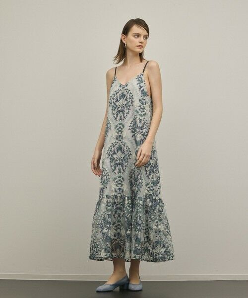 GRACE CONTINENTAL / グレースコンチネンタル ロング・マキシ丈ワンピース | オーナメントembワンピース | 詳細14