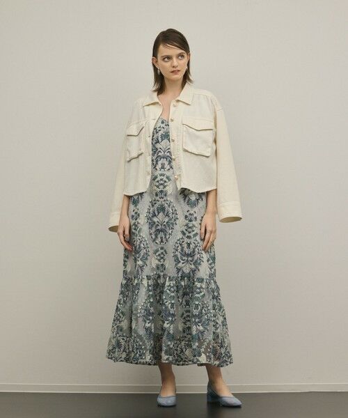 GRACE CONTINENTAL / グレースコンチネンタル ロング・マキシ丈ワンピース | オーナメントembワンピース | 詳細22