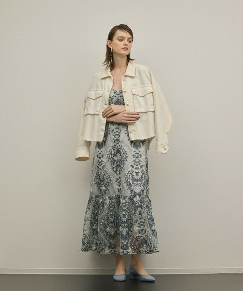 GRACE CONTINENTAL / グレースコンチネンタル ロング・マキシ丈ワンピース | オーナメントembワンピース | 詳細23