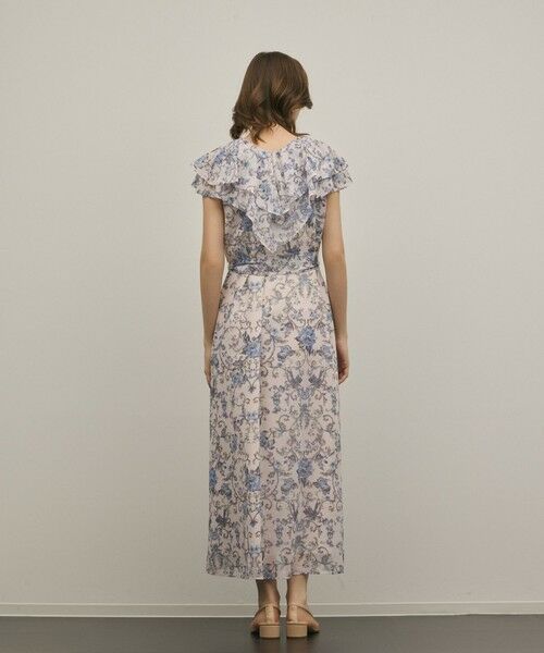 GRACE CONTINENTAL / グレースコンチネンタル ロング・マキシ丈ワンピース | サラサプリントフリルカラーワンピース | 詳細2