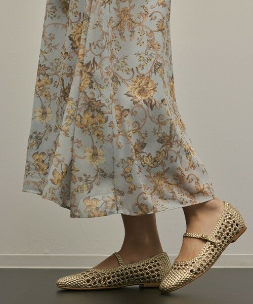 GRACE CONTINENTAL / グレースコンチネンタル ロング・マキシ丈ワンピース | サラサプリントフリルカラーワンピース | 詳細19