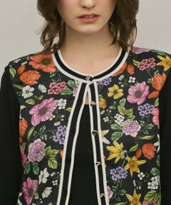 GRACE CONTINENTAL / グレースコンチネンタル カーディガン・ボレロ | フラワープリントニットカーディガン