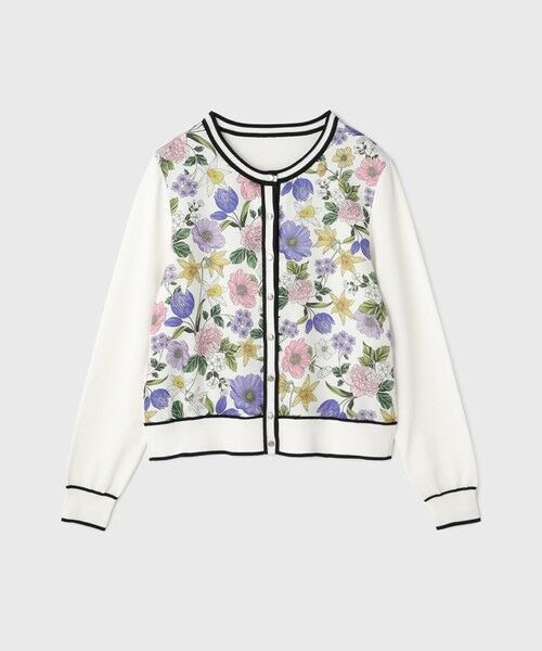 GRACE CONTINENTAL / グレースコンチネンタル カーディガン・ボレロ | フラワープリントニットカーディガン | 詳細9
