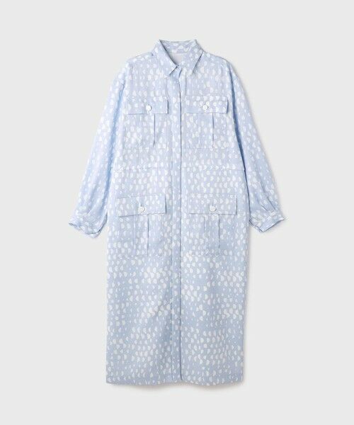 GRACE CONTINENTAL / グレースコンチネンタル ロング・マキシ丈ワンピース | ハーフドットミリタリーワンピース | 詳細11