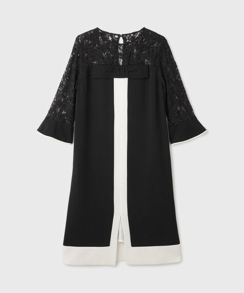 GRACE CONTINENTAL / グレースコンチネンタル ドレス | レースコンビバイカラーワンピース | 詳細6