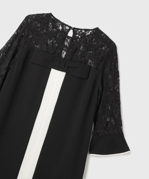 GRACE CONTINENTAL / グレースコンチネンタル ドレス | レースコンビバイカラーワンピース | 詳細8