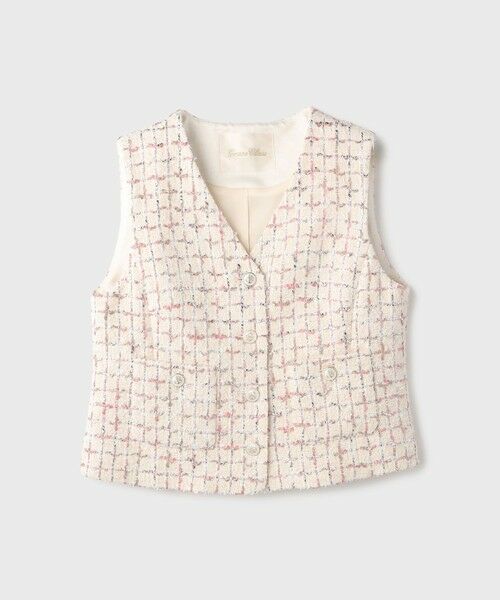 GRACE CONTINENTAL / グレースコンチネンタル ベスト | ツイードチェックジレ | 詳細5