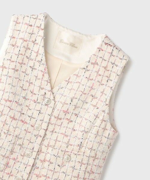 GRACE CONTINENTAL / グレースコンチネンタル ベスト | ツイードチェックジレ | 詳細7