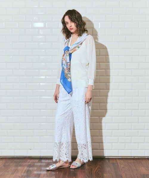 GRACE CONTINENTAL / グレースコンチネンタル その他パンツ | レースイージーパンツ | 詳細1