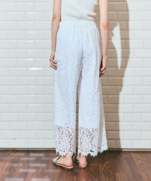 GRACE CONTINENTAL / グレースコンチネンタル その他パンツ | レースイージーパンツ | 詳細3