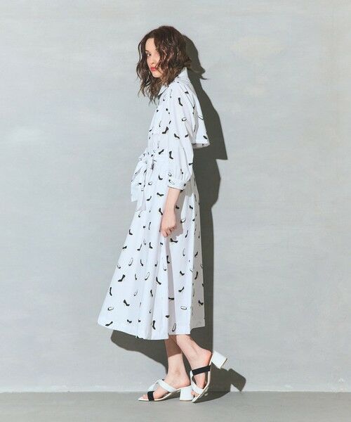 GRACE CONTINENTAL / グレースコンチネンタル ミニ丈・ひざ丈ワンピース | ヒールプリントシャツドレス | 詳細2