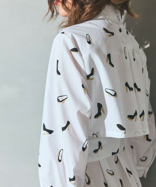 GRACE CONTINENTAL / グレースコンチネンタル ミニ丈・ひざ丈ワンピース | ヒールプリントシャツドレス | 詳細5