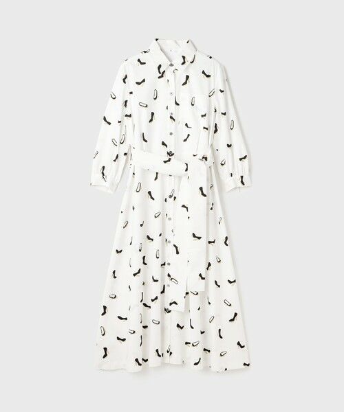 GRACE CONTINENTAL / グレースコンチネンタル ミニ丈・ひざ丈ワンピース | ヒールプリントシャツドレス | 詳細6