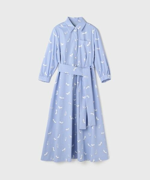 GRACE CONTINENTAL / グレースコンチネンタル ミニ丈・ひざ丈ワンピース | ヒールプリントシャツドレス | 詳細13