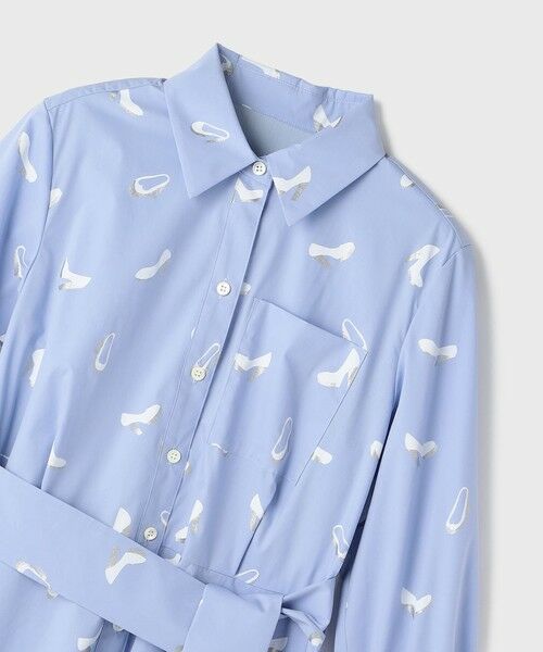 GRACE CONTINENTAL / グレースコンチネンタル ミニ丈・ひざ丈ワンピース | ヒールプリントシャツドレス | 詳細15