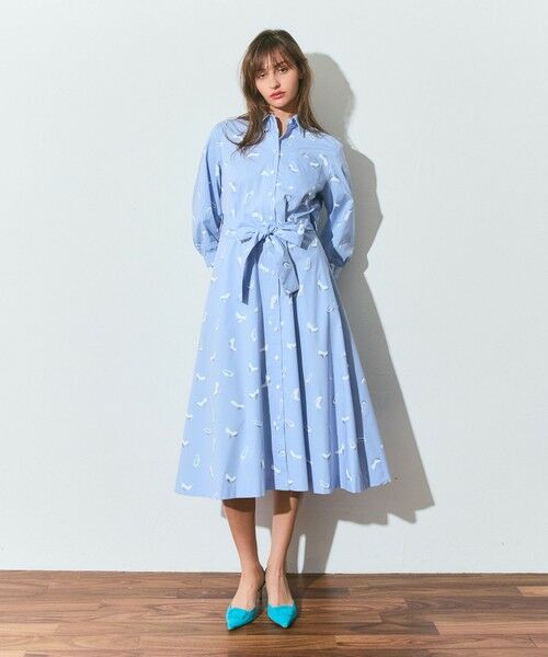 GRACE CONTINENTAL / グレースコンチネンタル ミニ丈・ひざ丈ワンピース | ヒールプリントシャツドレス | 詳細6