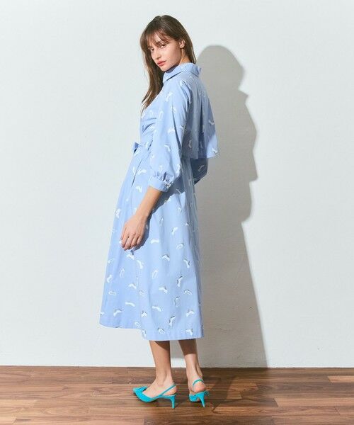 GRACE CONTINENTAL / グレースコンチネンタル ミニ丈・ひざ丈ワンピース | ヒールプリントシャツドレス | 詳細7