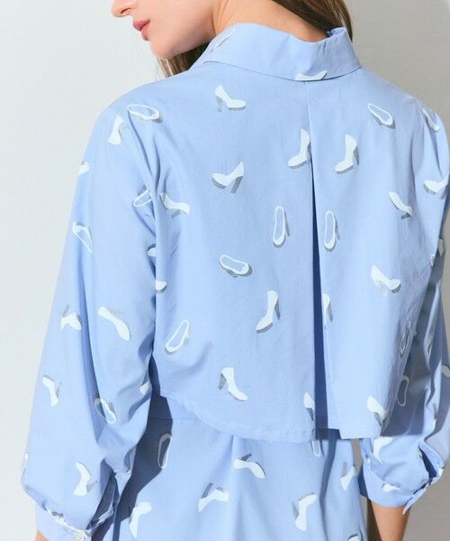 GRACE CONTINENTAL / グレースコンチネンタル ミニ丈・ひざ丈ワンピース | ヒールプリントシャツドレス | 詳細9