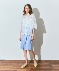 GRACE CONTINENTAL / グレースコンチネンタル シャツ・ブラウス | レースコンビシャツ