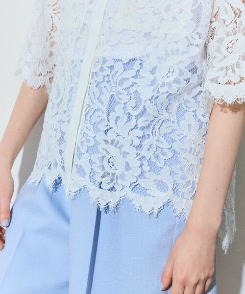 GRACE CONTINENTAL / グレースコンチネンタル シャツ・ブラウス | レースコンビシャツ | 詳細6