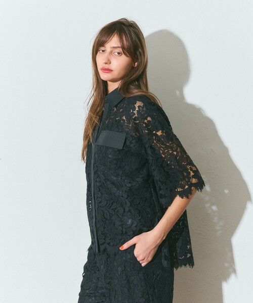 GRACE CONTINENTAL / グレースコンチネンタル シャツ・ブラウス | レースコンビシャツ | 詳細9