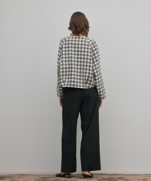 GRACE CONTINENTAL / グレースコンチネンタル ノーカラージャケット | レースヘムツイードジャケット | 詳細19