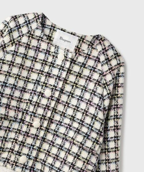 GRACE CONTINENTAL / グレースコンチネンタル ノーカラージャケット | レースヘムツイードジャケット | 詳細22