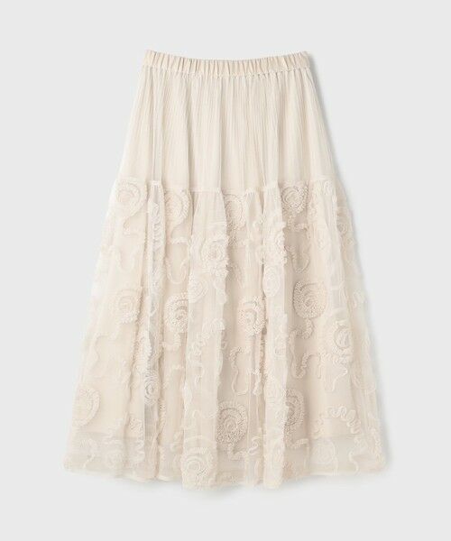 GRACE CONTINENTAL / グレースコンチネンタル ロング・マキシ丈スカート | 刺繍チュールスカート | 詳細10