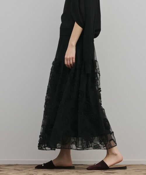 GRACE CONTINENTAL / グレースコンチネンタル ロング・マキシ丈スカート | 刺繍チュールスカート | 詳細16