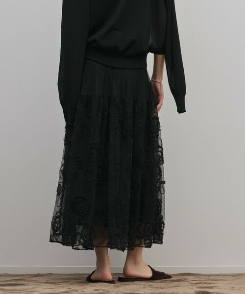 GRACE CONTINENTAL / グレースコンチネンタル ロング・マキシ丈スカート | 刺繍チュールスカート | 詳細17