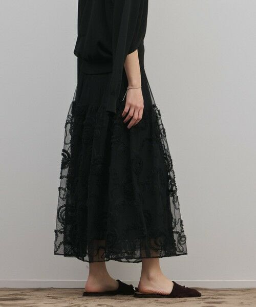 GRACE CONTINENTAL / グレースコンチネンタル ロング・マキシ丈スカート | 刺繍チュールスカート | 詳細18