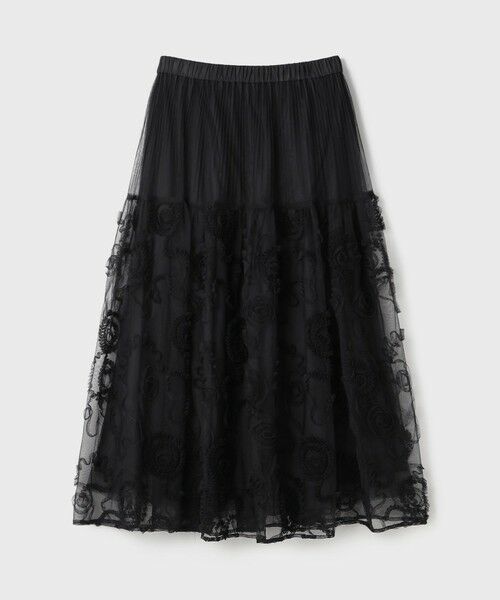 GRACE CONTINENTAL / グレースコンチネンタル ロング・マキシ丈スカート | 刺繍チュールスカート | 詳細19