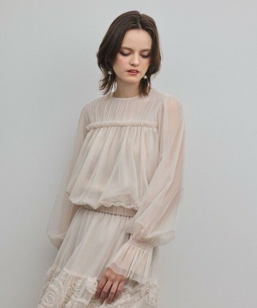 GRACE CONTINENTAL / グレースコンチネンタル シャツ・ブラウス | チュールタイブラウス | 詳細4