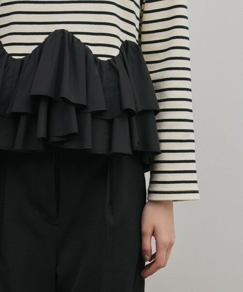 GRACE CONTINENTAL / グレースコンチネンタル カットソー | タフタフリルカットトップ | 詳細14