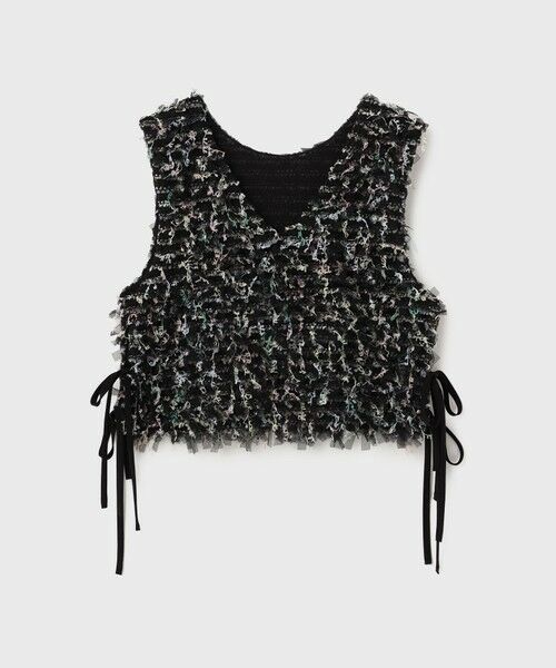 GRACE CONTINENTAL / グレースコンチネンタル ベスト | フリンジチュールベスト | 詳細17