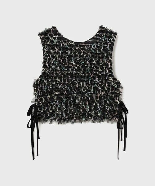 GRACE CONTINENTAL / グレースコンチネンタル ベスト | フリンジチュールベスト | 詳細18