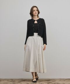 GRACE CONTINENTAL / グレースコンチネンタル ロング・マキシ丈スカート | ラメドットタフタジャガードスカート