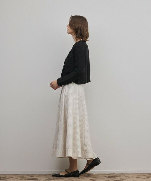 GRACE CONTINENTAL / グレースコンチネンタル ロング・マキシ丈スカート | ラメドットタフタジャガードスカート | 詳細1