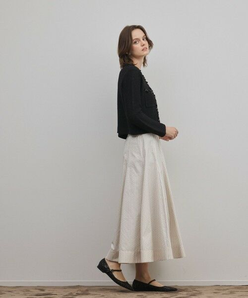 GRACE CONTINENTAL / グレースコンチネンタル ロング・マキシ丈スカート | ラメドットタフタジャガードスカート | 詳細3