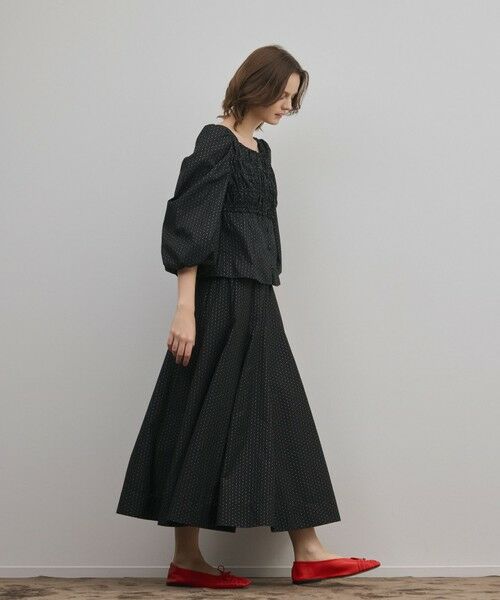 GRACE CONTINENTAL / グレースコンチネンタル ロング・マキシ丈スカート | ラメドットタフタジャガードスカート | 詳細14