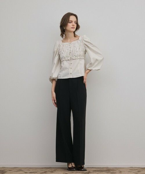 GRACE CONTINENTAL / グレースコンチネンタル その他トップス | ラメドットタフタジャガードトップ | 詳細1