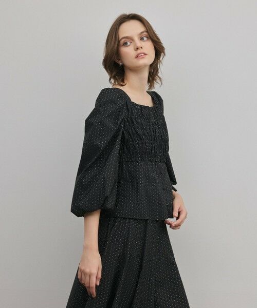 GRACE CONTINENTAL / グレースコンチネンタル その他トップス | ラメドットタフタジャガードトップ | 詳細16