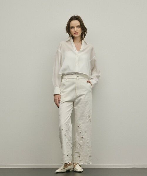 GRACE CONTINENTAL / グレースコンチネンタル その他パンツ | カットワークフレアパンツ | 詳細1