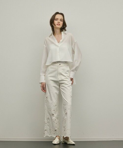 GRACE CONTINENTAL / グレースコンチネンタル その他パンツ | カットワークフレアパンツ | 詳細4