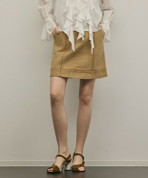 GRACE CONTINENTAL / グレースコンチネンタル ミニ・ひざ丈スカート | ラインembミニスカート | 詳細4